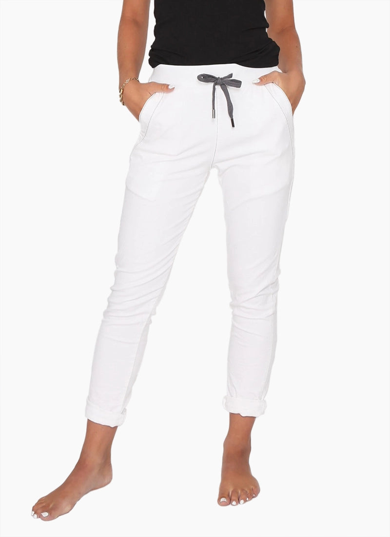 Super High Waisted Elastic Waist Supersoft Jogger Jeans