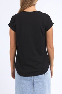 FOXWOOD OUTLINE TEE - BLACK