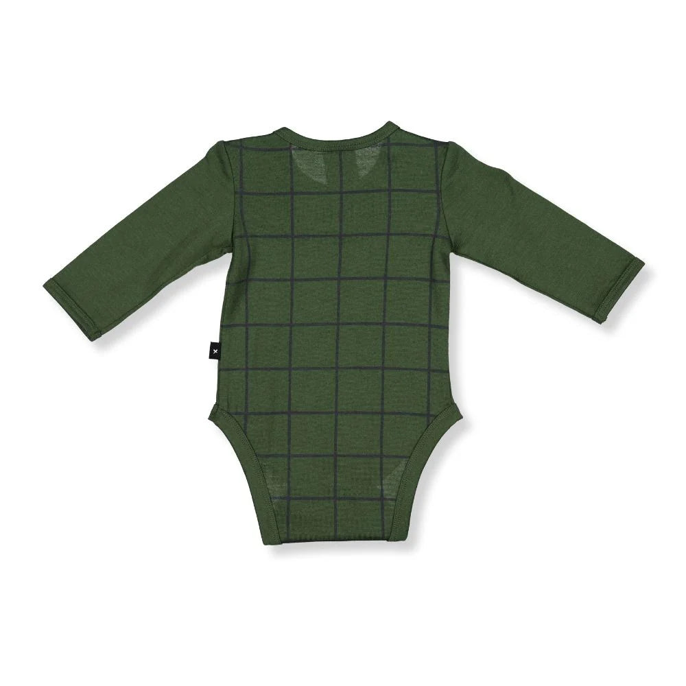 LITTLE FLOCK OF HORRORS RILEY BODY SUIT - Forest Check