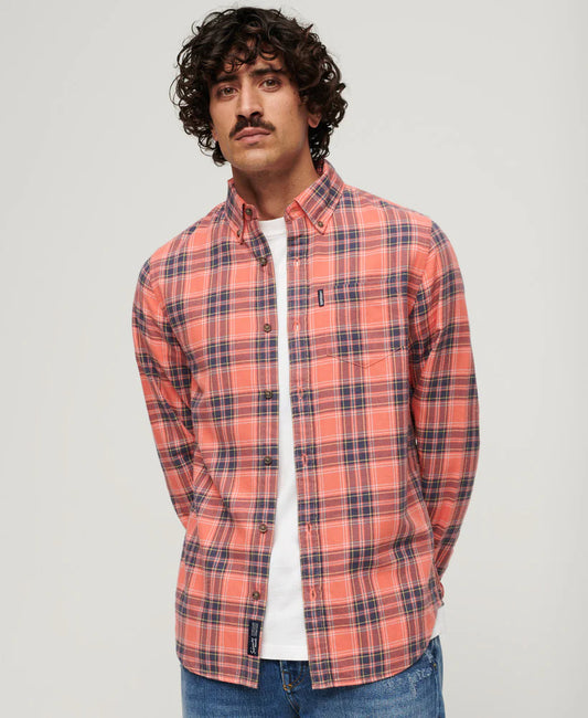 SUPERDRY VINTAGE CHECK SHIRT - RED CHECK