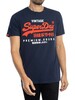 SUPERDRY DUO VINTAGE LOGO TEE - RICHEST NAVY