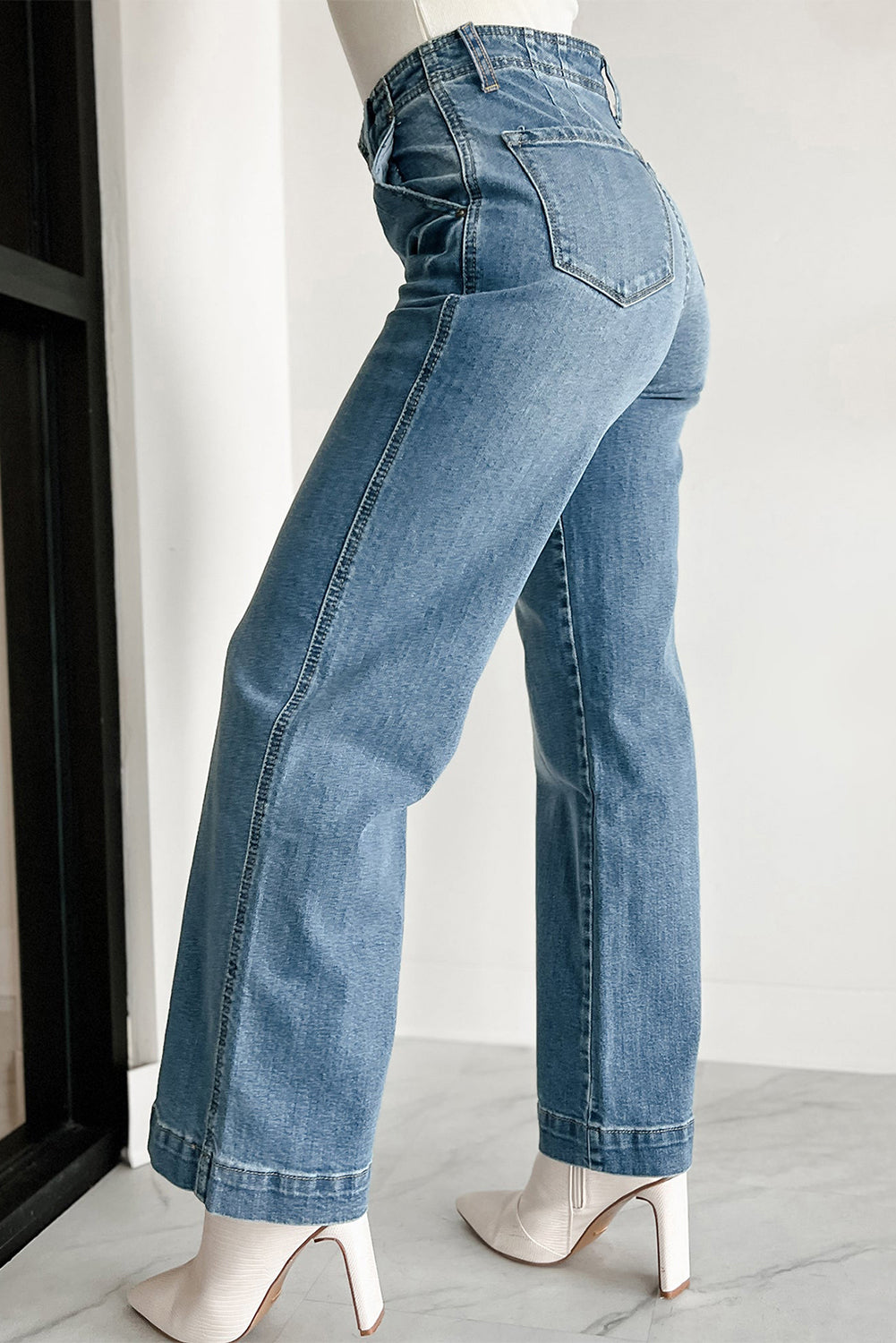 PRICKLE & POLLY - Dusty Blue Straight leg Jeans