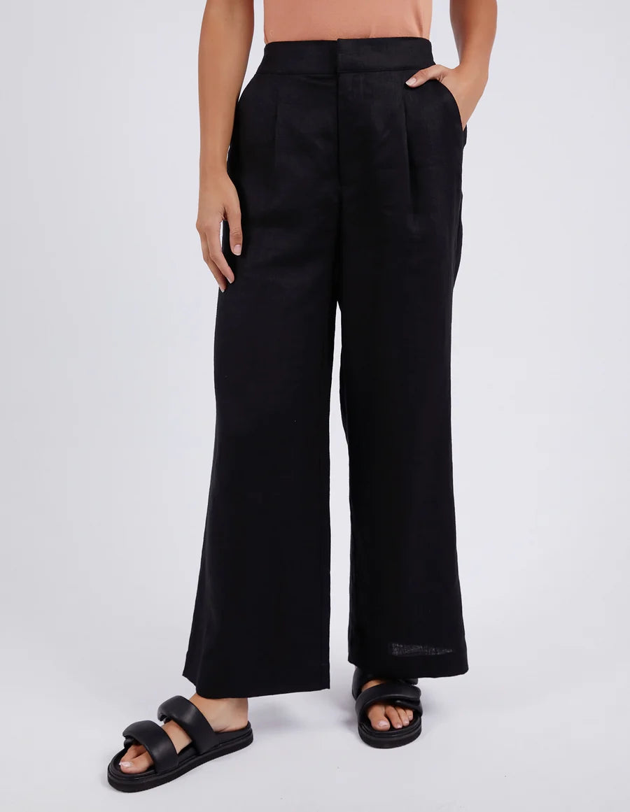 FOXWOOD ELINA WIDE LEG PANT - BLACK