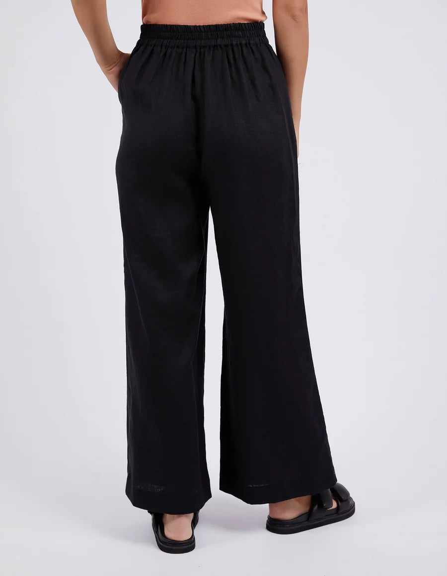 FOXWOOD ELINA WIDE LEG PANT - BLACK