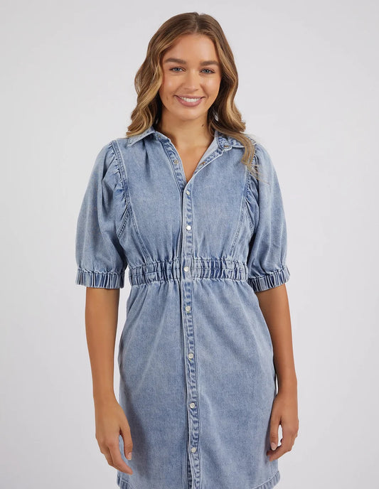 FOXWOOD VIVIAN DENIM DRESS - LIGHT BLUE