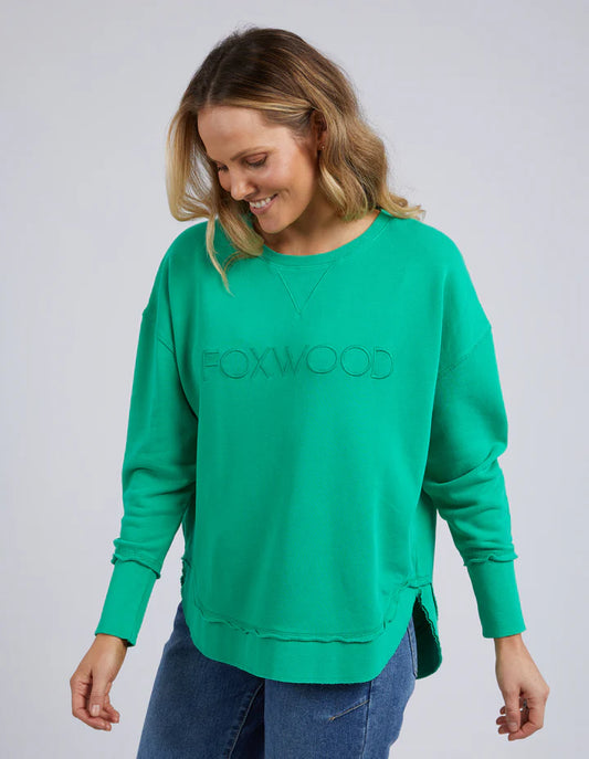 FOXWOOD SIMPLIFIED CREW - BRIGHT GREEN