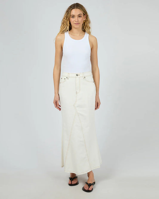 SILENT THEORY LANA SKIRT - VINTAGE WHITE