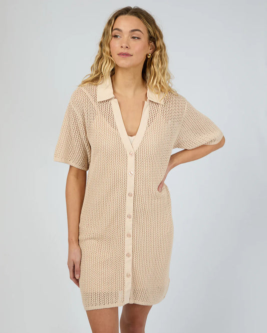 SILENT THEORY Sadie Shirt Dress - Natural