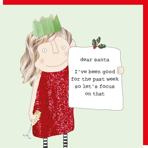 ROSIE MADE A THING CARDS -  Santa Been Good - Christmas Card