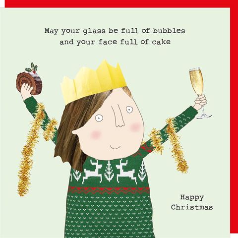 ROSIE MADE A THING CARDS - Glass Full - Christmas Card