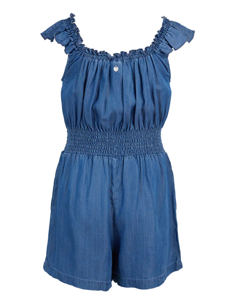 EVE GIRL ELOISE PLAYSUIT - BLUE