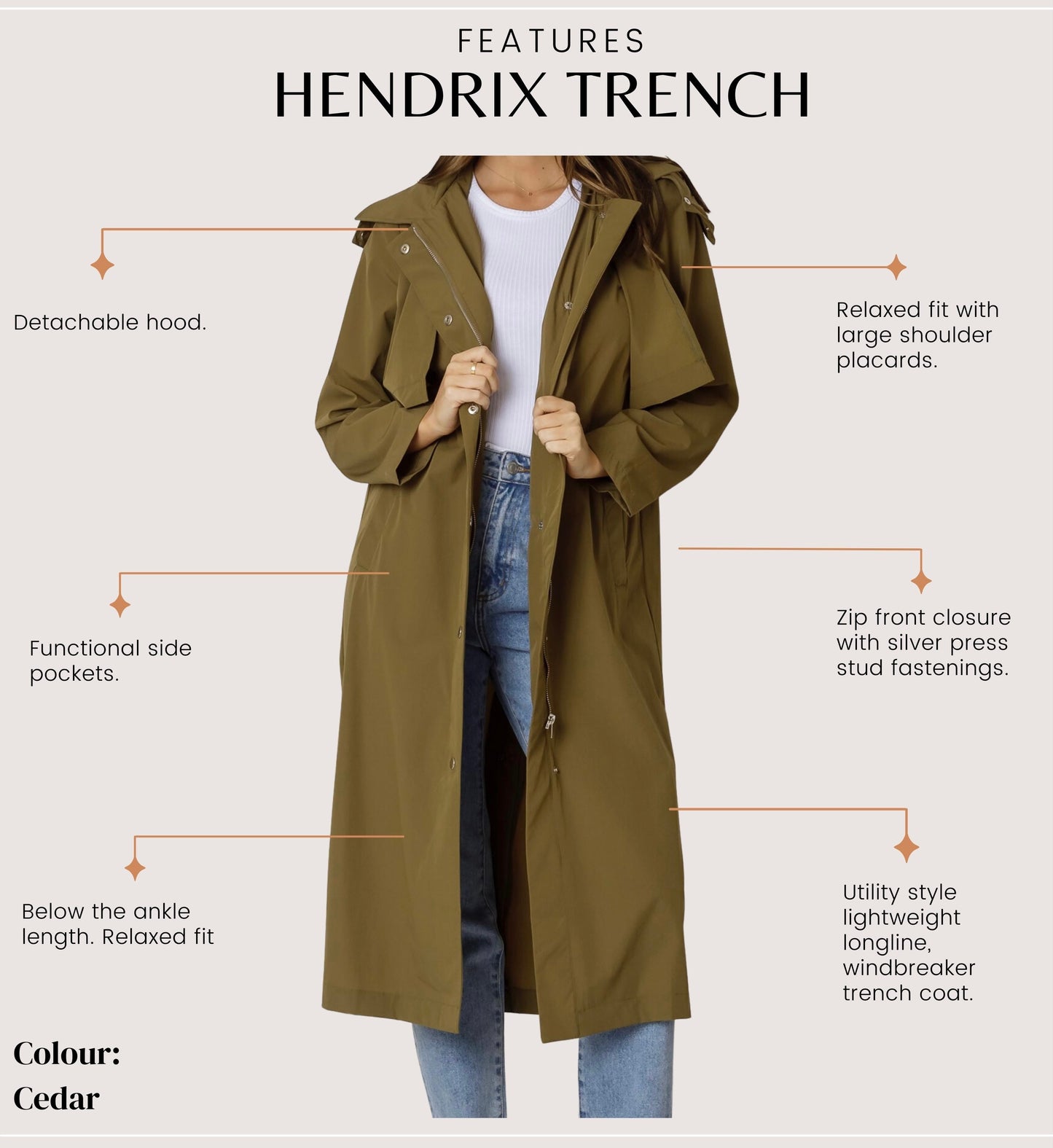 MINIMALIST Hendrix Trench Coat