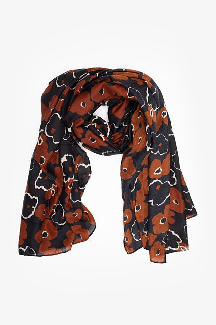 ANTLER SCARF - POPPY CHOCOLATE