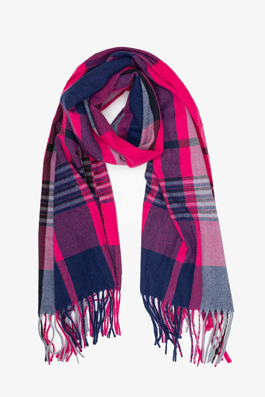 ANTLER SCARF - BERRY NIGHTS PLAID