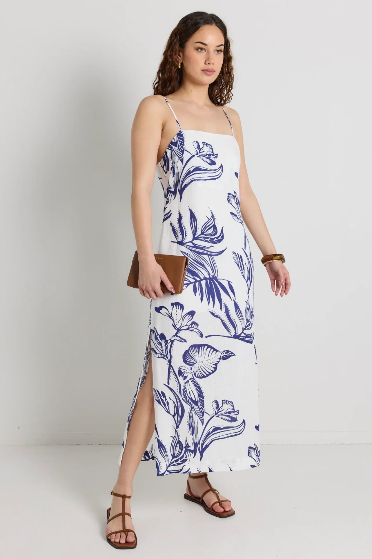 STORIES TO BE TOLD CITIZEN MAXI DRESS - NAVY SILHOUETTE