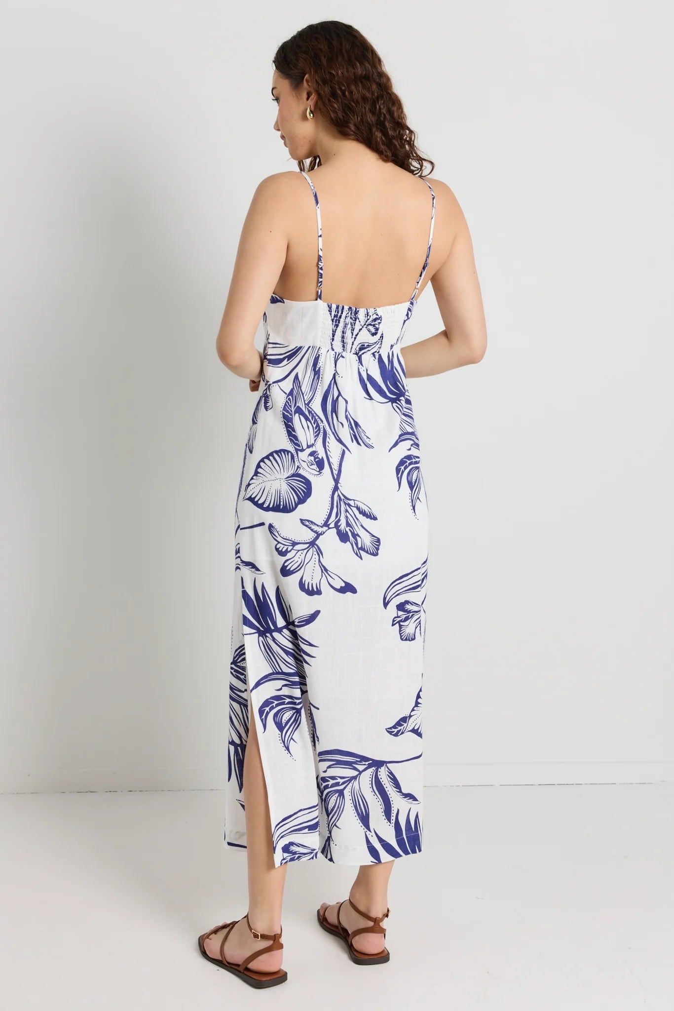 STORIES TO BE TOLD CITIZEN MAXI DRESS - NAVY SILHOUETTE