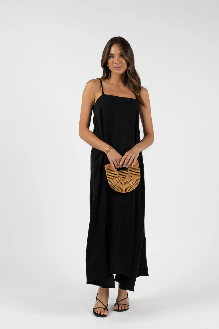 HUMIDITY MILANO MAXI DRESS - BLACK