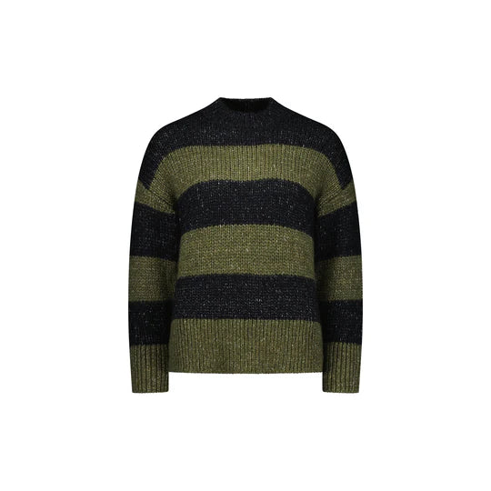 KNEWE ALEXA SWEATER - Khaki/Black