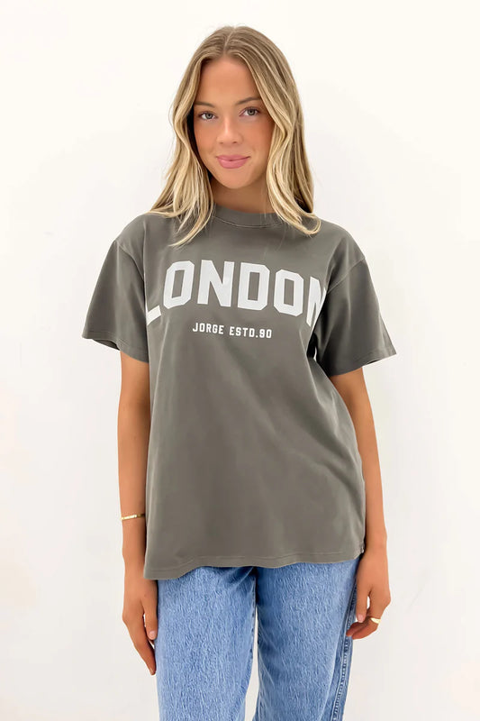 JORGE LONDON TEE - CHARCOAL