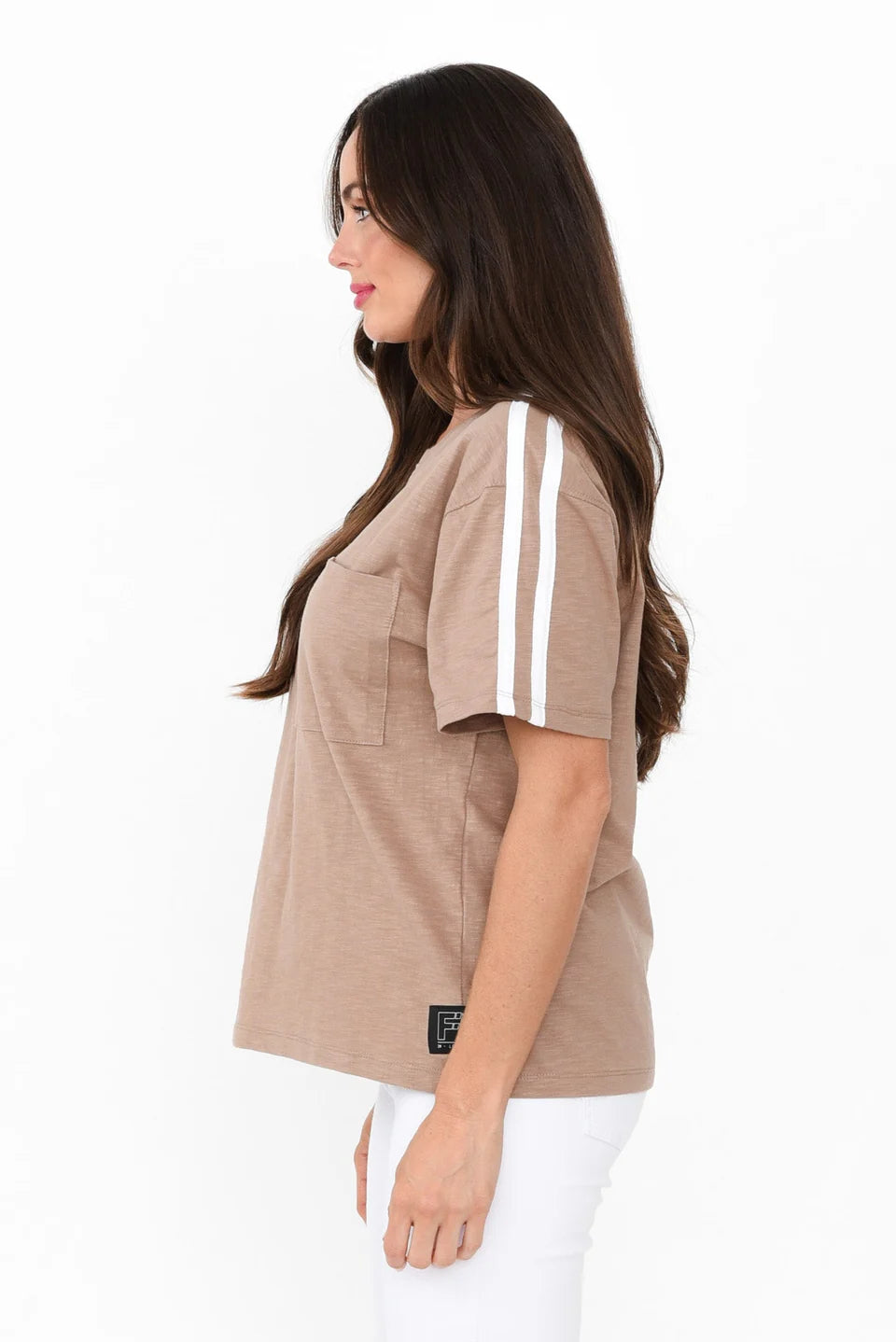 FOXWOOD POWER TEE - MOCHA