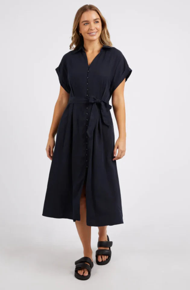 FOXWOOD LUCIA DRESS - WASHED BLACK