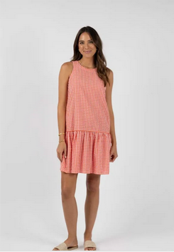 HUMIDITY ELISA DRESS - PINK/RED