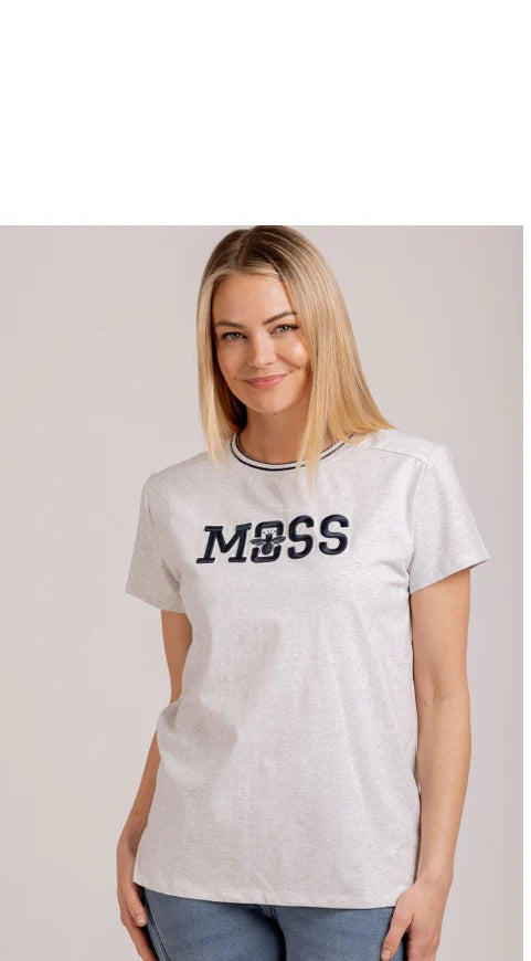 MOSS BEE TEE - GREY