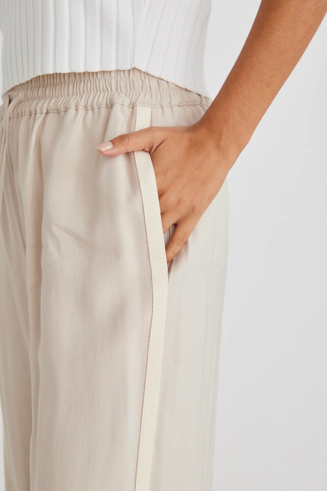 STORIES BE TOLD TOWNIE WIDE PANT - SAND