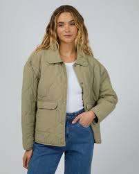 SILENT THEORY ARCHER STITCHED JACKET - KHAKI