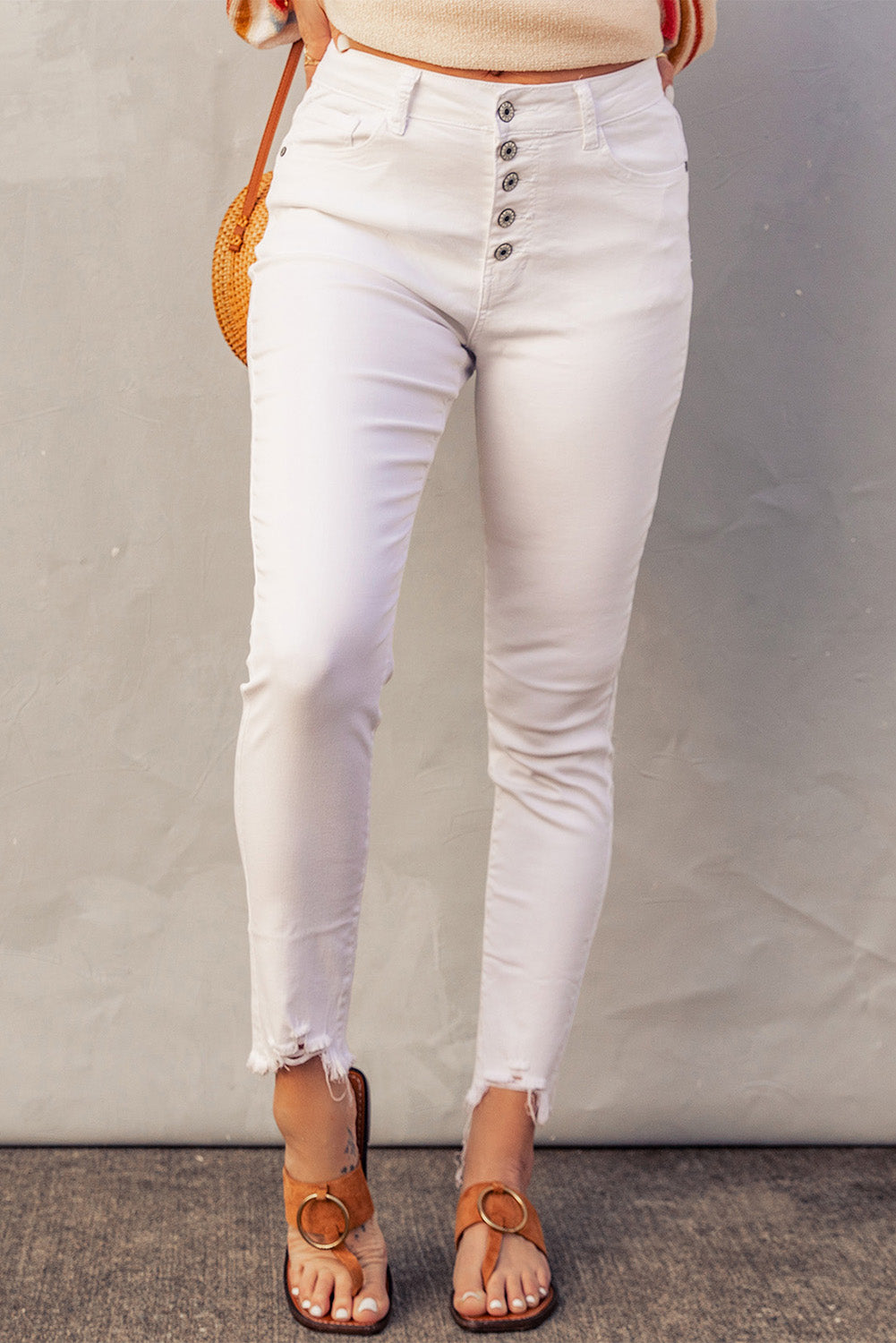 PRICKLE & POLLY White Jeans