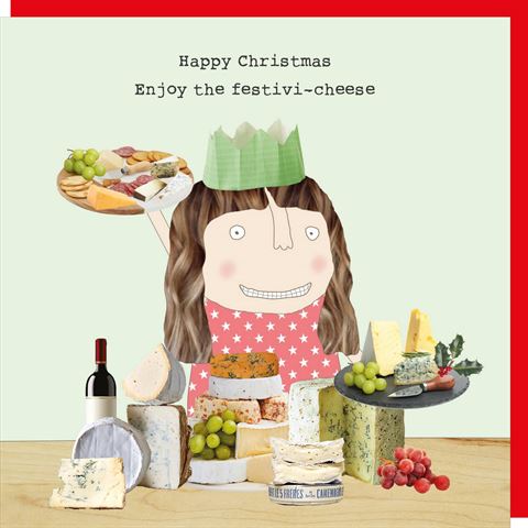 ROSIE MADE A THING CARDS - Festivi-Cheese - Christmas Card