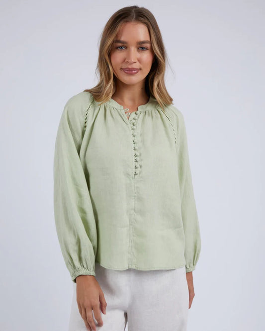 FOXWOOD CORSICA BLOUSE - Fog Green