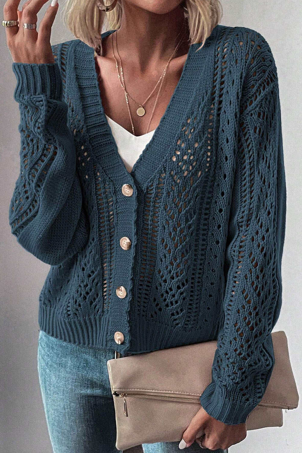 PRICKLE & POLLY - Teal Cardi