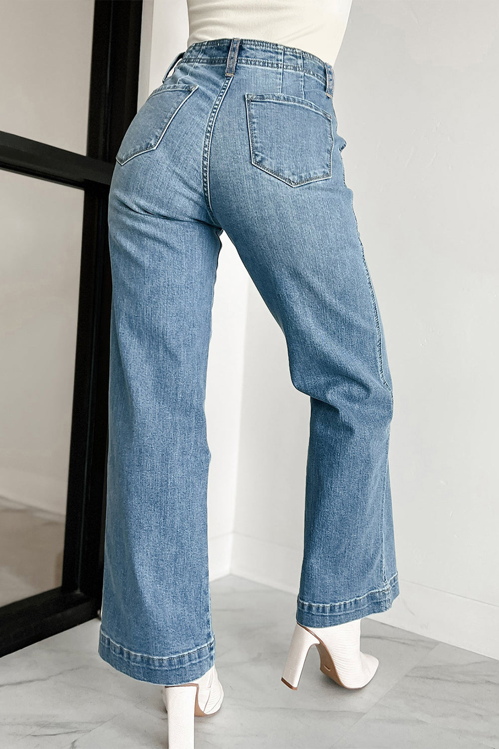 PRICKLE & POLLY - Dusty Blue Straight leg Jeans