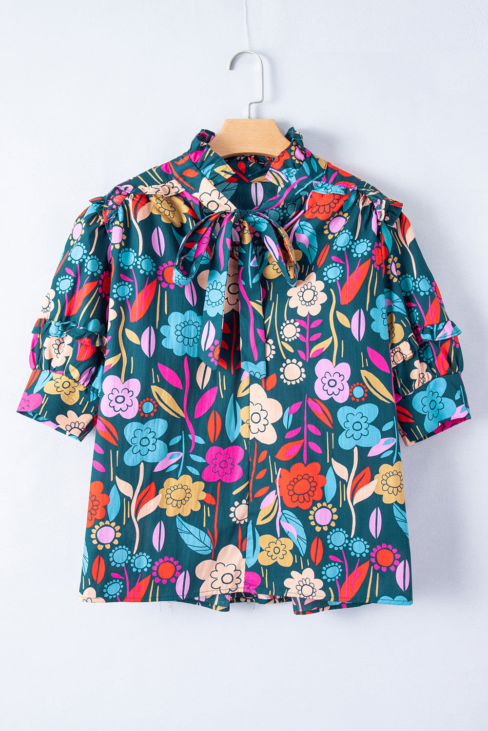 PRICKLE & POLLY - Floral Puff Top