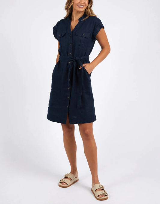 FOXWOOD HARLOW DRESS - NAVY