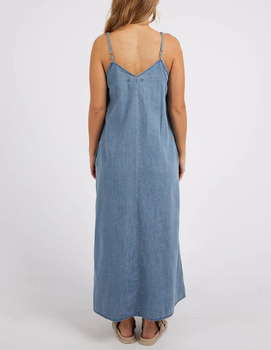 FOXWOOD ROMA DENIM DRESS - MID BLUE