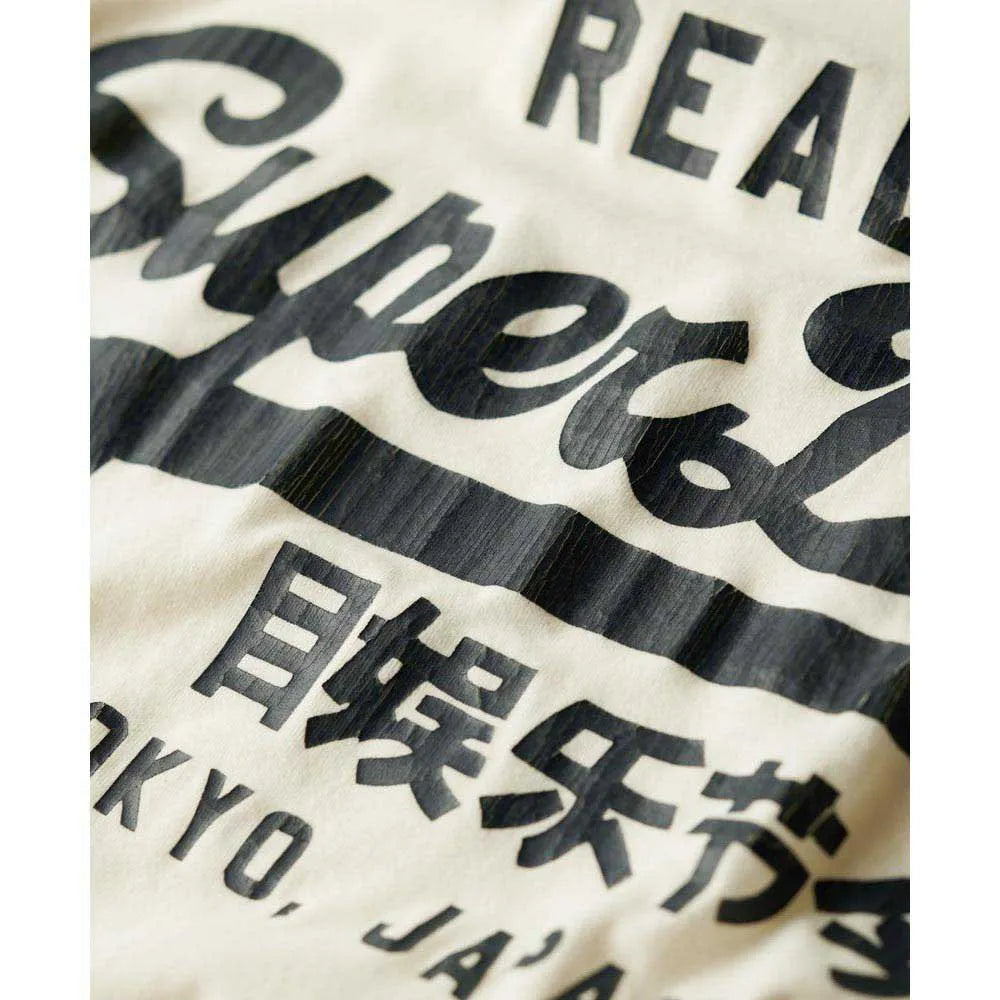 SUPERDRY CLASSIC GRAPHIC TEE - ECRU